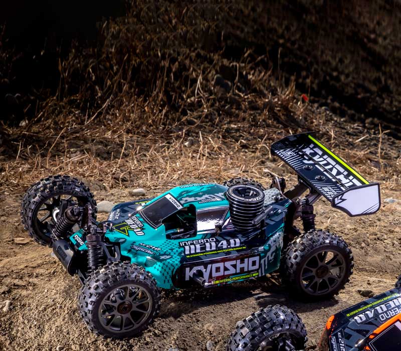 1/8バギー入門の決定版！ 1/8 SCALE .21 ENGINE POWERED 4WD RACING BUGGY readyset インファーノ NEO 4.0 カラータイプ2