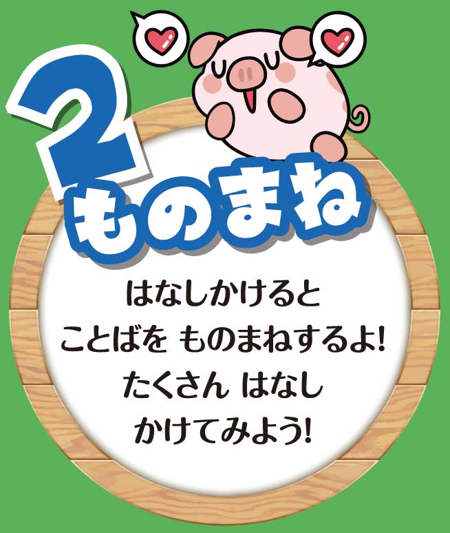 豚のおもちゃ「とことこピッグ」はものまねするよ